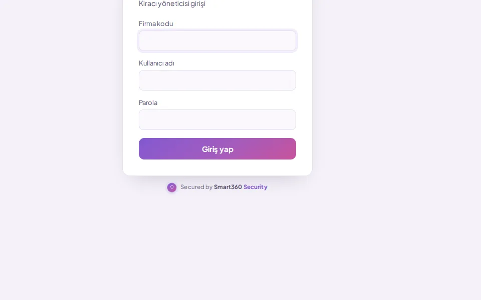 Smart360 Security şeridi (demo verisiyle)